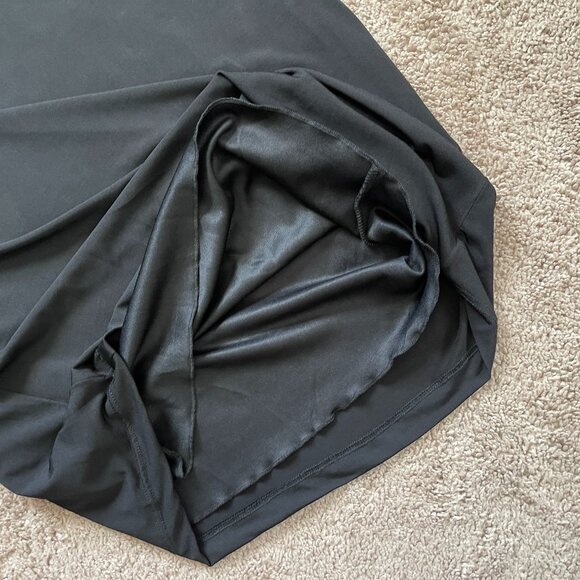 B Darlin Juniors Cowl-neck Slip Dress Black XL Bodycon LBD Sexy Date Night Club - Picture 7 of 7